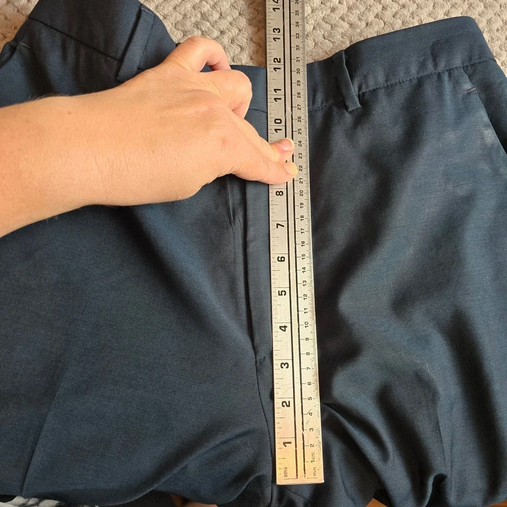 Gucci Uniform Staff Pants Men's 46‎ Blue Lana Wool Mohair Flawed As Is Trousers